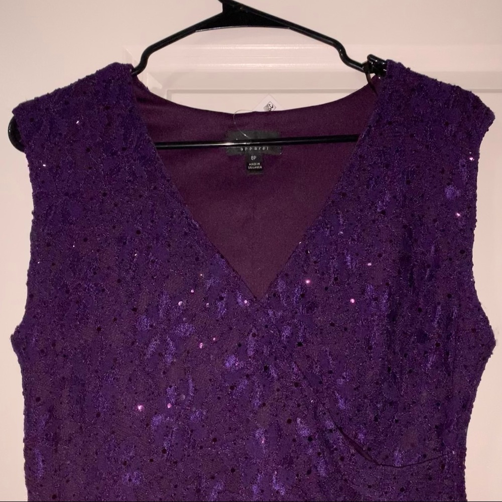 Sequin Lace Sleeveless Maxi Dress